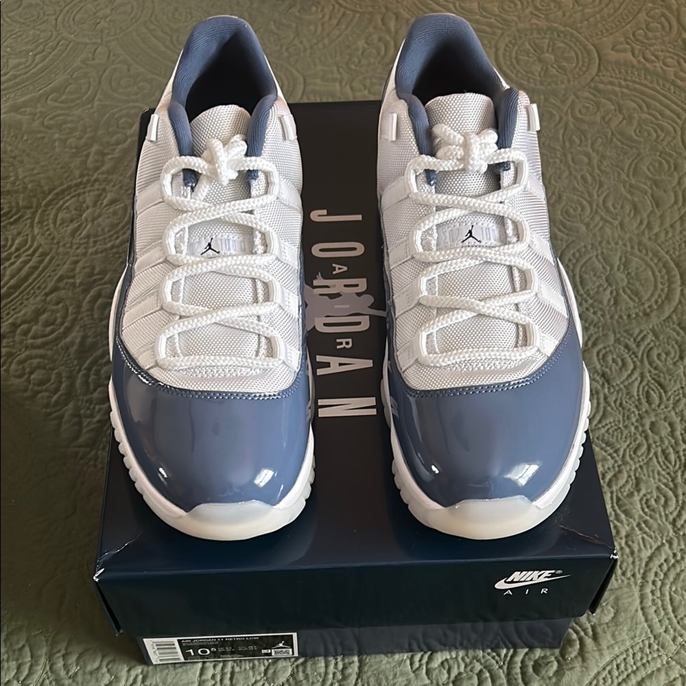Nike Air Jordan Men's Shoes - White and Blue Brand New!!Air Jordan 11 retro low